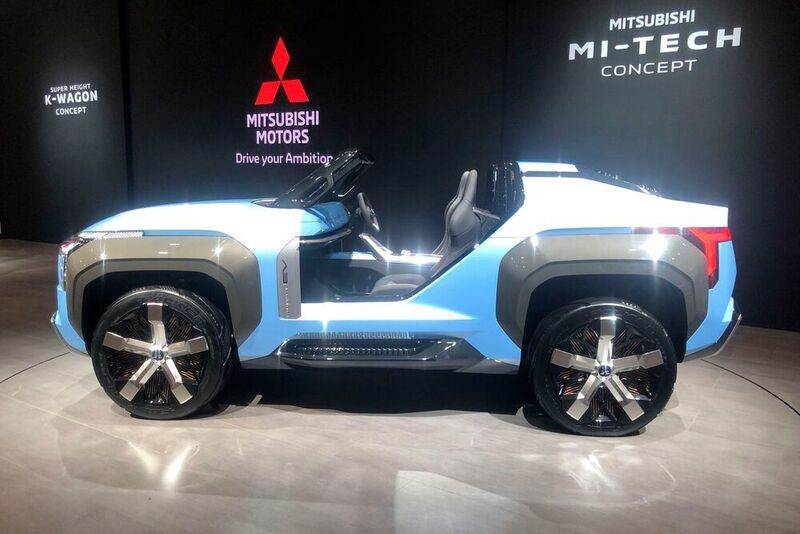 Mitsubishi zeigt sich mit dem „MI-Tech Concept“, einem Strandbuggy mit E-Antrieb. (press-inform )