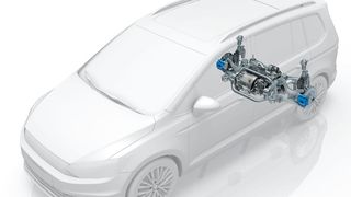 Die ZF-Antriebseinheit integriert eine elektrische Maschine mit Getriebe, Differenzial und Leistungselektronik auf engem Raum. (ZF)