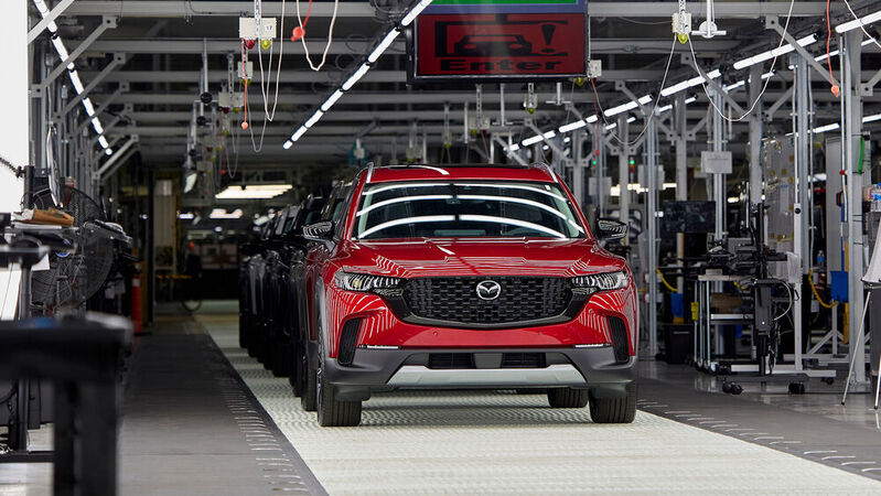 Produktion des Mazda CX-50 im US-Werk Huntsville.