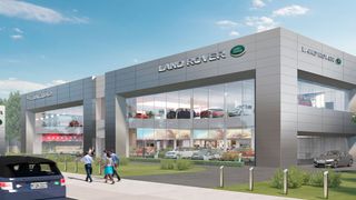 Das neue Autohaus entsteht im Süden der bayerischen Landeshauptstadt. (Jaguar Land Rover)