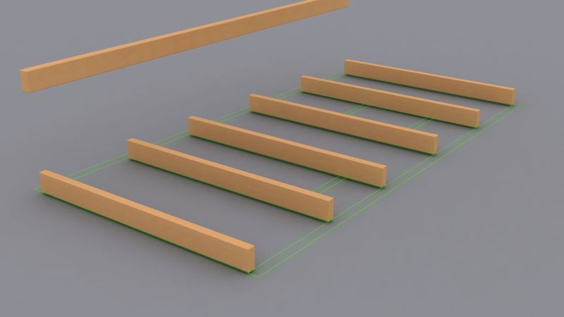 Überall, wo exakte Konstruktionsdaten entscheidend sind, werden die LAP Laser Projektoren eingesetzt. Überaus hilfreich ist das präzise Vermessen und Ausrichten in der Leimbinderfertigung.  (Bild: LAP)