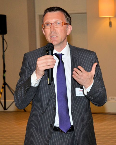 Reiner Louis, Sprecher der Geschäftsführung bei Computacenter, stellte in seinem Impulsstatement vor, wohin die Reise seines Unternehmen in Zukunft gehen wird. (Bild: IT-BUSINESS)