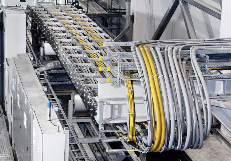 6 Stützrollen  ... gewährleisten auch bei größeren Verfahrwegen eine sichere Systemfunktion der Kabelschlepp-Kette. (Archiv: Vogel Business Media)