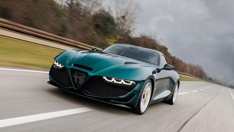 Die Zagato-Front für Alfas Giulia kann sich sehen lassen.(Bild:  Zagato)