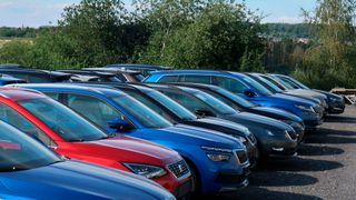 Auf den Händlerhöfen ist derzeit ein Kommen und Gehen – die Absatzzahlen steigen in allen Vertriebskanälen. (Bild: Grimm/»kfz-betrieb«)