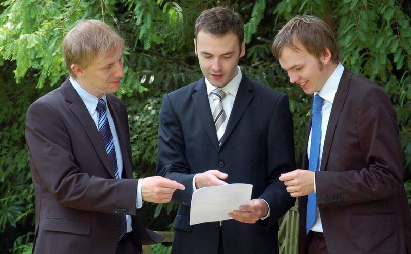 Gründerteam von links: Michael Münch, Stefan Rothballer, Hendrik Faustmann  (Bild: SensAction)
