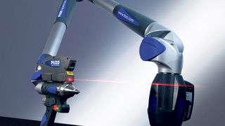 Faro zeigt auf der Metav 2008 den Laser-Scan-Arm V3, der über zahlreiche neue Funktionalitäten verfügt. (Archiv: Vogel Business Media)