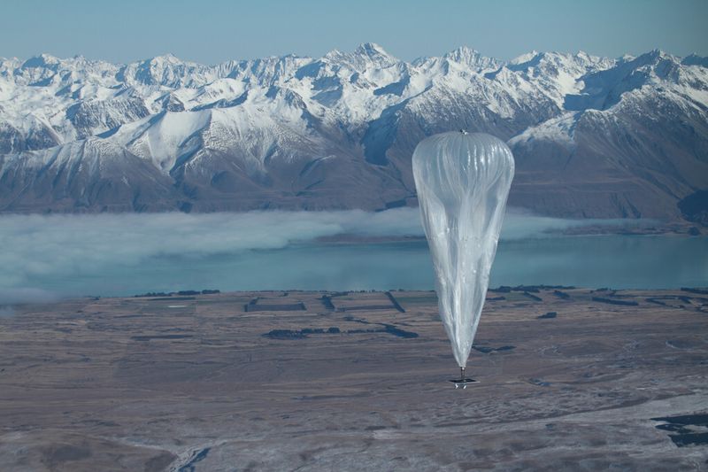 Testlauf des Project Loon in Neuseeland (Google)