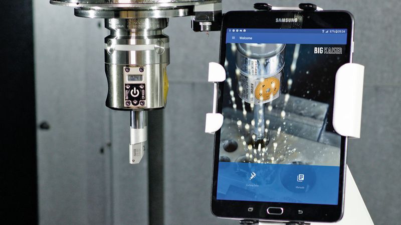 Big Kaiser stellt die neueste Generation digitaler Ausdrehköpfe mit Wirelessverbindung zu Smartphone und Tablet vor. (Big Kaiser)