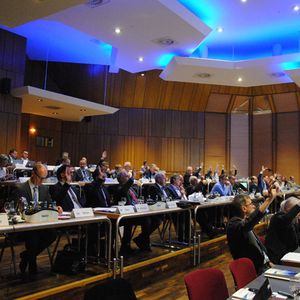 Volle Reihen bei der Delegiertenversammlung des Kfz-Gewerbes Baden-Württemberg in Leinfelden-Echterdingen.  (Bild:  Baeuchle/»kfz-betrieb«)