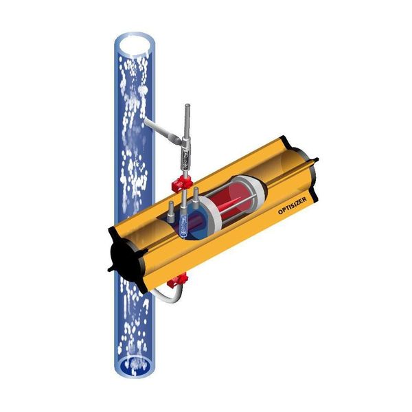 Funktionsweise des Optisizer Partikelgrößenmesssensor (Bild: Hosokawa)