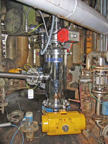Inex-Vakuumförderer zur Beschickung eines Reaktors (Bild: Volkmann)