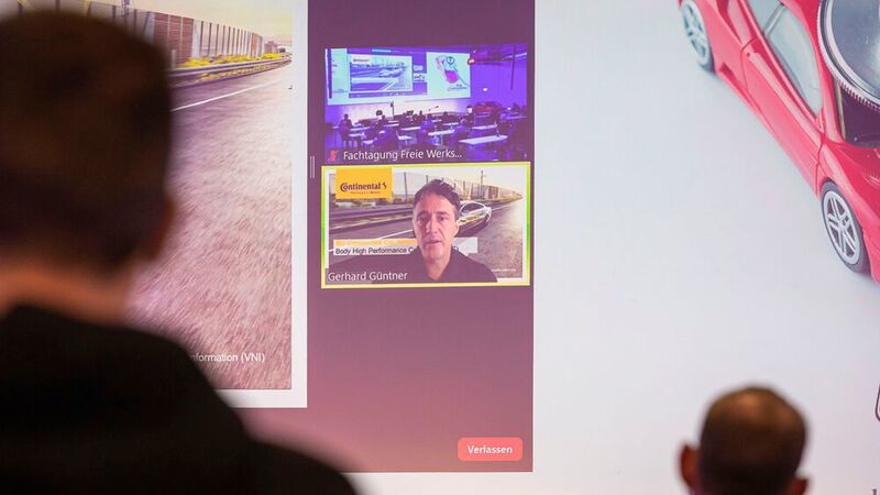 Per Video steuerte Gerhard Güntner von Continental seinen Vortrag bei. Er erklärte den Teilnehmern die neuartige Elektronikarchitektur des Volkswagen ID 3. (Stefan Bausewein)