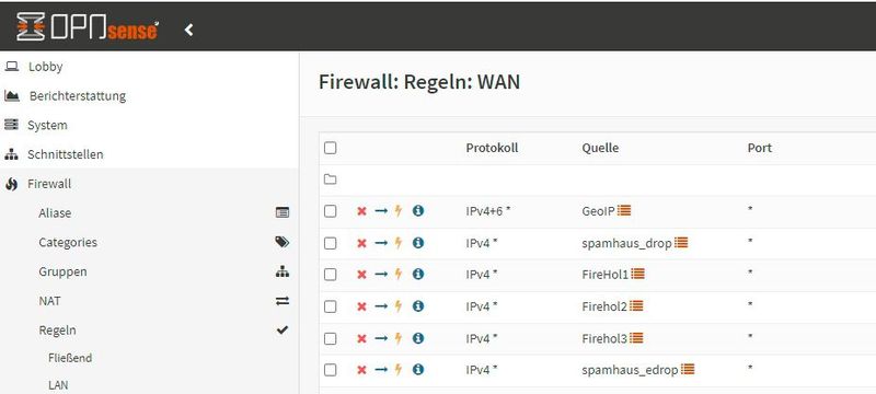 Blockierregeln für Filterlisten sollten möglichst weit vorne in der Prioritätenliste stehen, um zuverlässig Angreifer zu blockieren. (Bild: Microsoft - Joos)