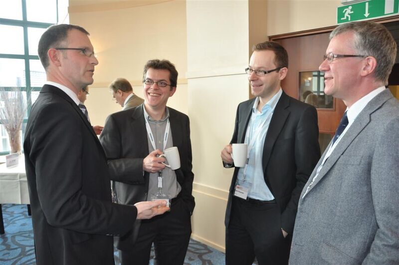 from left to right: Frank Jablonski, Managing Online Editor at Vogel Business Media GmbH & Co. KG and Cedric Jonckheere, Production Leader at BASF Antwerpen N.V. and Bert Pluymers, R&D Manager at IPCOS and Armand Klein, Leader for UK/Benelux and Kazakhstan at DuPont International Operations Sàrl  (Picture: M.Henig/PROCESS)
