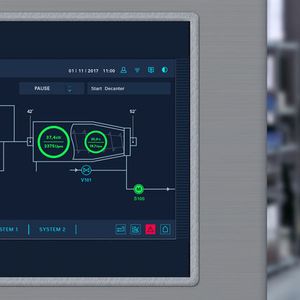 Ausgezeichnet mit dem German Design Award 2018: Flottweg-Bedienkonzept zur Steuerung der Dekanter, Separatoren und Bandpressen
