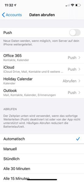 Durch das Deaktivieren der Push-Funktion können auch keine kompromittierte E-Mails mehr heruntergeladen werden. (Joos)