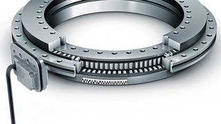 Das Rundtischlager wurde mit einem neuen Kunststoffkäfig und einem massiveren Lagerring ausgestattet. (Schaeffler)