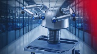 Bosch Rexroth zeigt auf der Logimat Lösungen zur mobilen Robotik sowie einen Ansatz zur Automatisierung mobiler humanoider Roboter. (Bild: Bosch Rexroth AG/mit KI generiert)