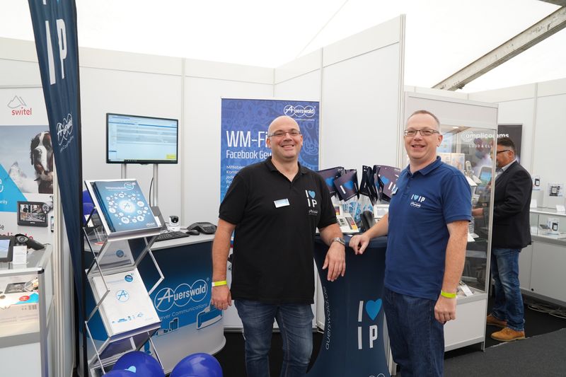 Auerswald informierte über Möglichkeiten im Festnetz-Bereich. (Eno telecom)