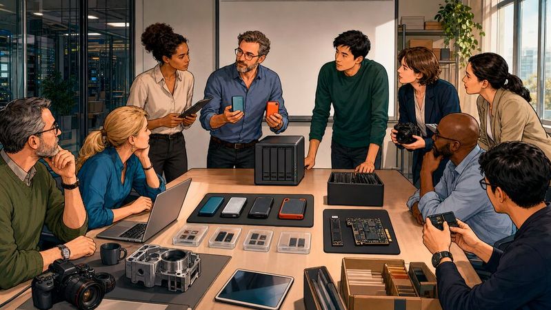 Die Bedeutung der Produktnamen von Speichergeräten sollte für den Käufer schnell erfassbar und eindeutig sein.(Bild:  KI-generiert)
