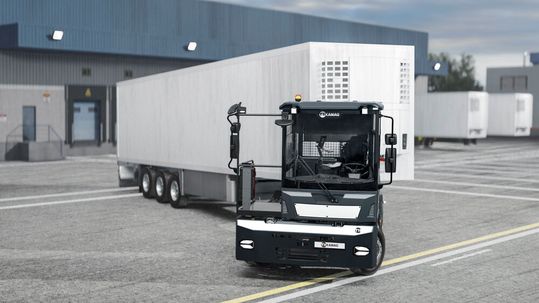 Der Kamag Precision Tractor 201 ist eine verbesserte Sattelzugmaschine für Arbeiten auf dem Betriebshof.(Bild:  TII Group)