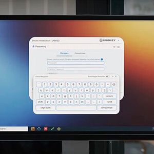 Eine virtuelle Tastatur für die Passworteingabe soll vor Keyloggern und Screenloggern schützen.(Bild:  Kingston)