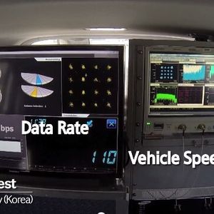 Mobilfunk- und Messtechnik im Auto für den mobilen Test