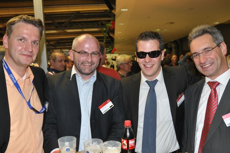 Erwin Leichter, Swen Baumann (beide Antauris), Daniel Quillitzsch, Georg Houben (beide Fujitsu) (Archiv: Vogel Business Media)