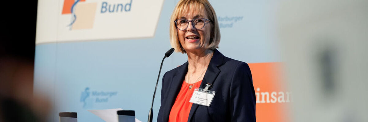 Dr. Susanne Johna, 1. Vorsitzende des Marburger Bundes (© Mark Bollhorst)