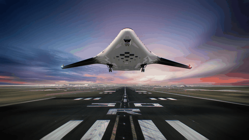 The Natilus Horizon passenger plane during liftoff.(Source:  Natilus)