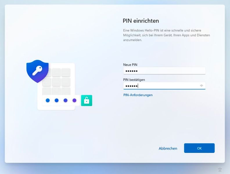Konfigurieren der in Windows Hello für Business definierten PIN auf lokalen PCs. (Bild: Joos)