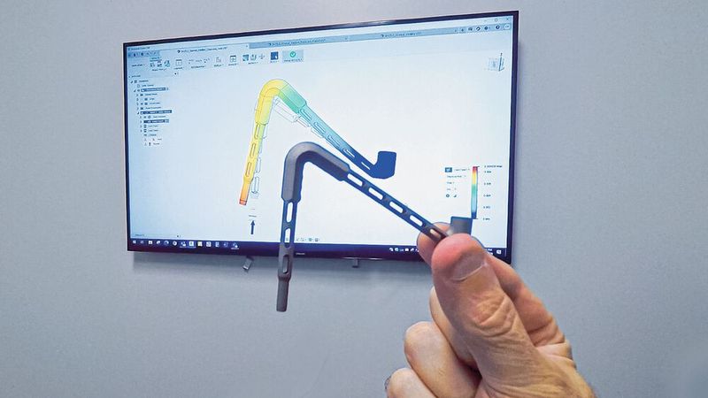 Conception d'un stylet sur mesure issu de la fabrication additive. (Source : Renishaw)