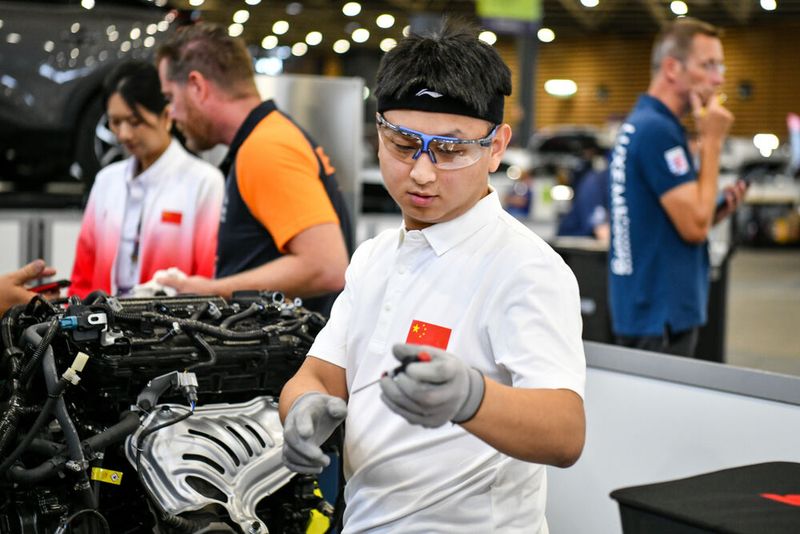 Der Chinese Shaohui Yang gewann im Skill Automobile Technology. (Bild: Echerlad - Worldskills International)