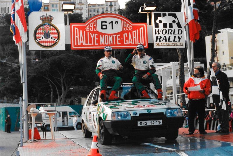 Die größten Erfolge des Modells gelangen Skoda bei der Rallye Monte Carlo: Der Favorit holte 1994 den Weltcup-Titel in der Klasse F2 für Fahrzeuge bis 2,0 Liter Hubraum und mit einer angetriebenen Achse. (Skoda)