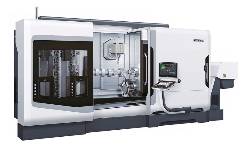 With turn-mill centres such as the 3. Generation NTX 2500, DMG Mori enables efficient 6-sided machining while also laying the foundation for the integration of additional processes such as grinding and measuring. (Source: DMG Mori)