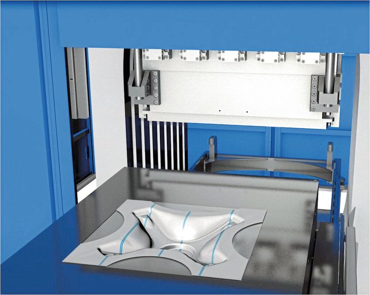 Das Verfahren step by step. (Bild: Fluid Forming)