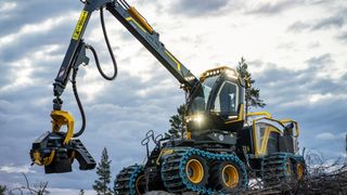 Der neue Harvester 688G von Eco Log ist die weltweit erste mobile Maschine mit der neuen Ventilplattform RM Global von Bosch Rexroth.  (Bild: Eco Log)