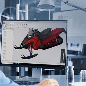 Creo und Generative Design: Die CAD-Software nutzt KI bei der Topologieoptimierung, die künftig bestimmen kann wie die ideale Gitterstruktur aussehen muss, um bestimmte Produkteigenschaften wie Gewicht oder Belastungspunkte zu erfüllen. (Bild:  PTC)