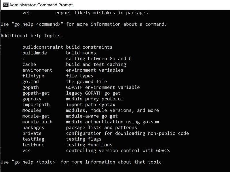 In der Befehlszeile und dem Terminal stellt Go auch verschiedene Werkzeuge zur Verfügung.