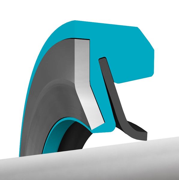 Das patentierte Dichtkonzept Turcon® Roto L ermöglicht den optimalen Betrieb bei wechselnden Druckbelastungen. Im drucklosen Zustand kann sich die Reibung auf Null verringern. (Bild: Trelleborg)