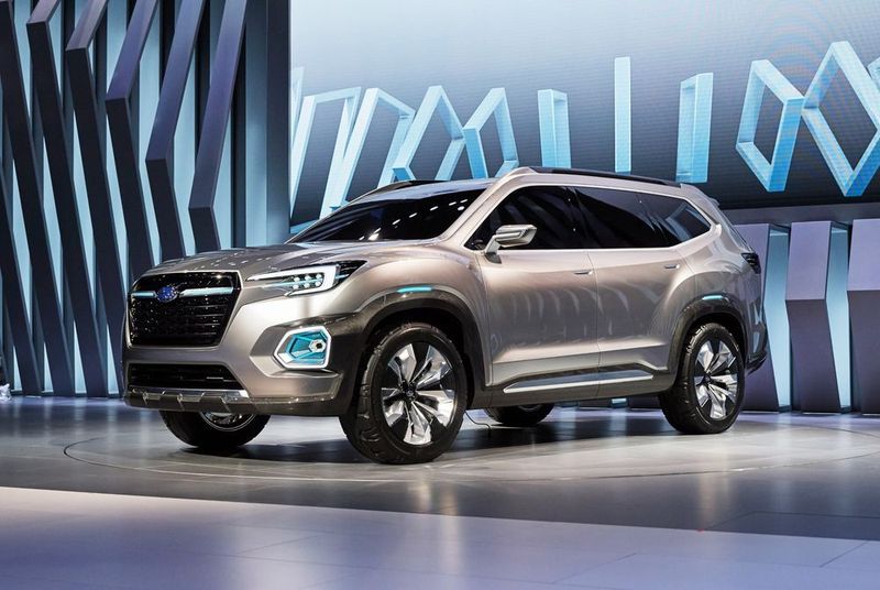 Der Viziv gilt bereits als seriennah und könnte der Nachfolger des Subaru Tribeca werden. (Subaru)