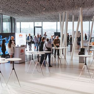 Intensives Networking wähend den Pausem