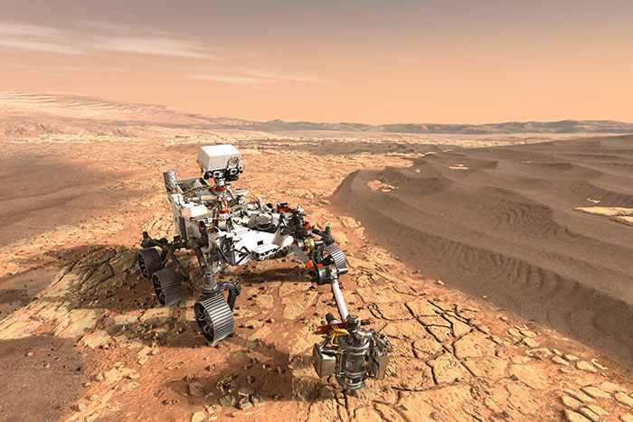 This is how the rover that will explore Mars in the Mars 2020 mission will look like. (Nasa / JPL-Caltech)