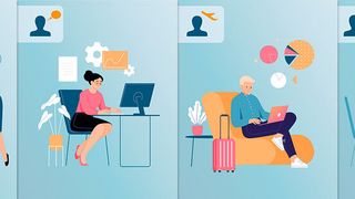 A recent study on employee typologies and their influence on workplace choice shows how hybrid work models can be successfully implemented. (Image:Fraunhofer IAO)