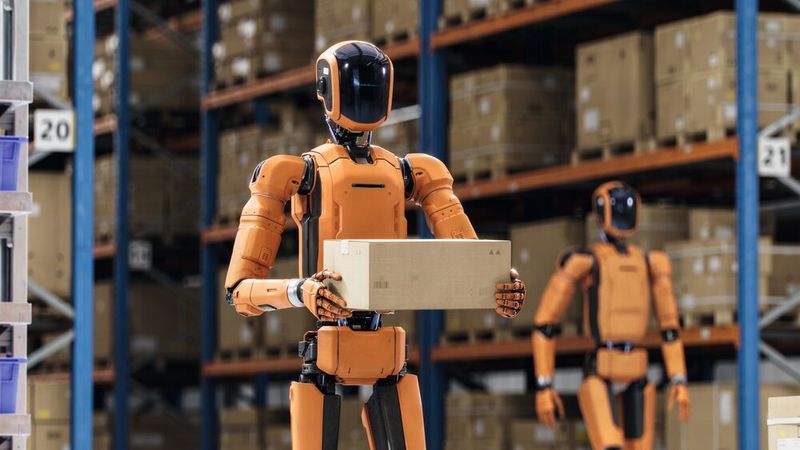 The possibilities of humanoid robots are diverse, with logistics considered an important field of application. (Image:reichelt/Getty)