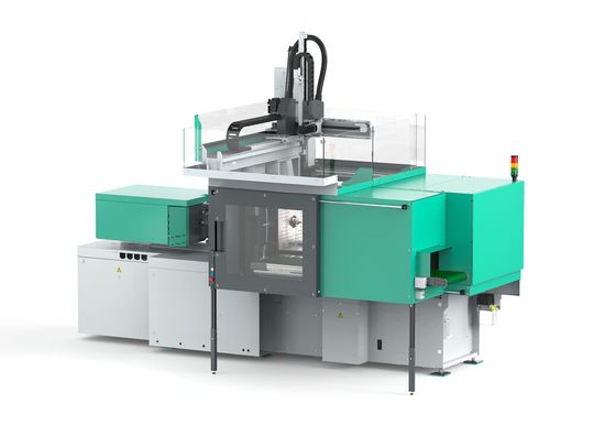 The new standard from Arburg: at Fakuma 2026, an electric Allrounder 1800 e Trend will be automatically producing LSR closures.(Source:  Arburg)