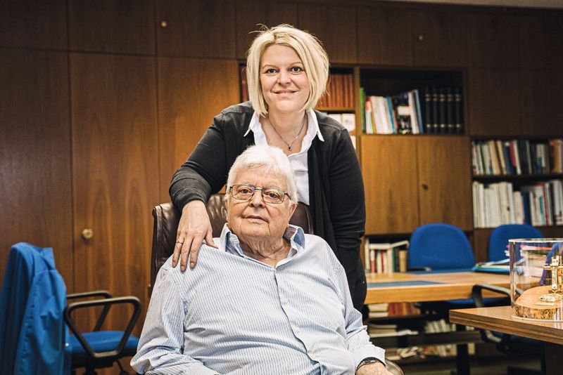 Béatrice et son papa, Bernard Bula (Source : Groupe Recomatic)