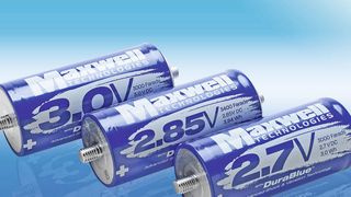 Aktuelle Ultrakondensatoren der K2-Serie mit bis zu 3 V und 3000 F (Maxwell)