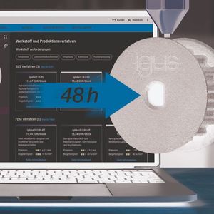 Konstrukteure erhalten mit dem 3D-Druckservice in nur 48 Stunden ihre individuellen schmier- und wartungsfreien Zahnriemenscheiben bei Igus.